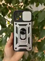 Красный чехол противоударный armors для Huawei Nova Y61 / Нова У61 с защитой камеры