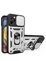 Серебряный чехол противоударный armors для Huawei Nova Y61 / Нова У61 с защитой камеры