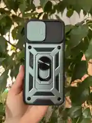 Зеленый чехол противоударный armors для Huawei Nova Y61 / Нова У61 с защитой камеры