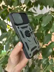 Зеленый чехол противоударный armors для Huawei Nova Y61 / Нова У61 с защитой камеры