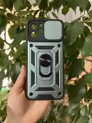 Зеленый чехол противоударный armors для Huawei Nova Y61 / Нова У61 с защитой камеры