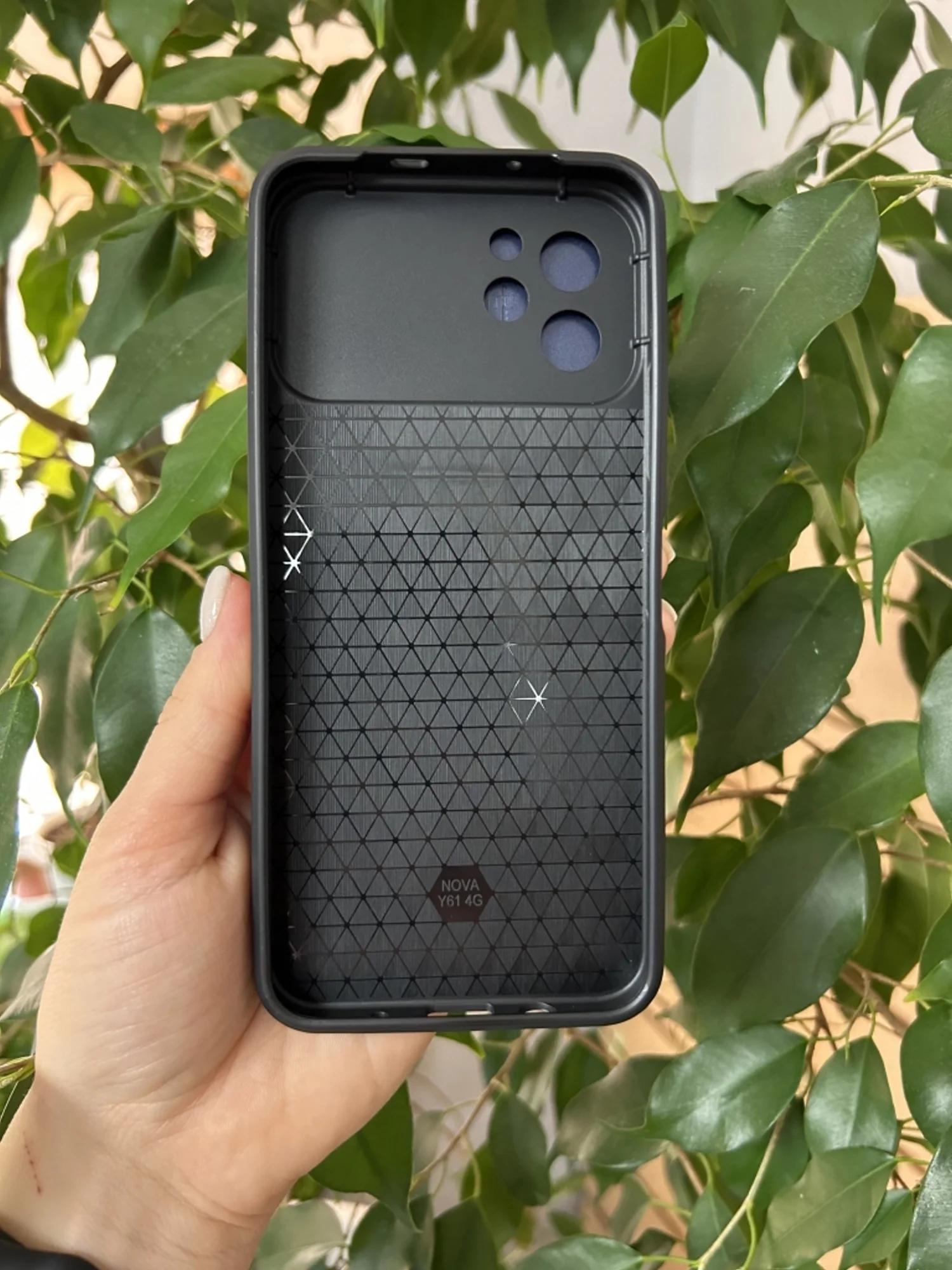 Темно-синий чехол противоударный armors для Huawei Nova Y61 / Нова У61 с защитой камеры