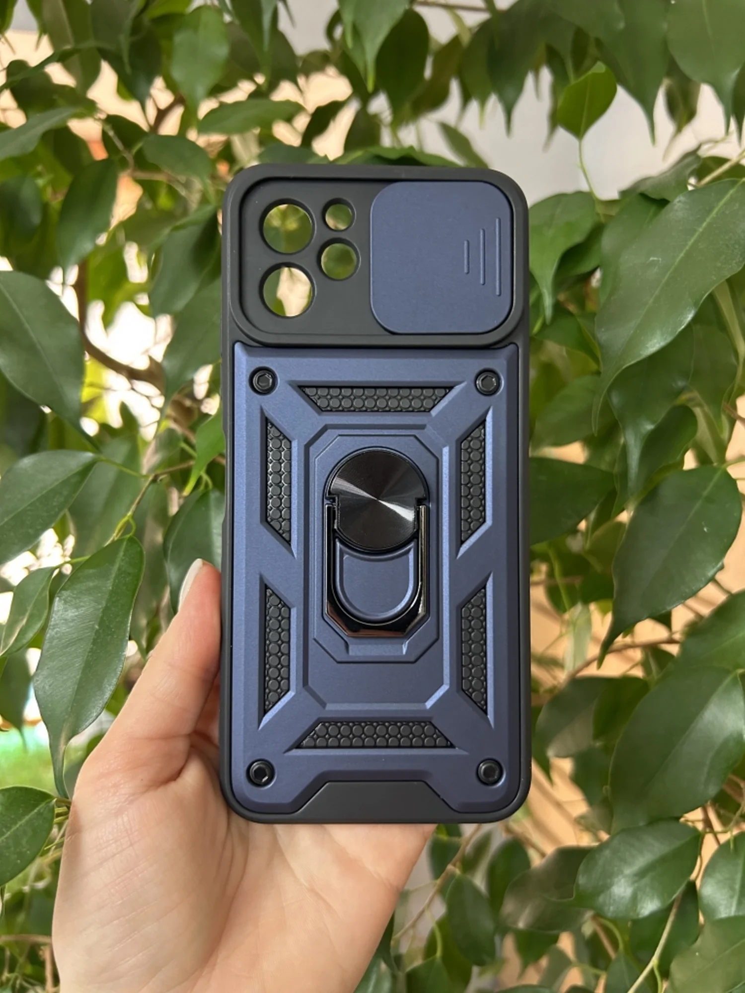 Темно-синий чехол противоударный armors для Huawei Nova Y61 / Нова У61 с защитой камеры