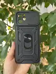 Черный чехол противоударный armors для Huawei Nova Y61 / Нова У61 с защитой камеры