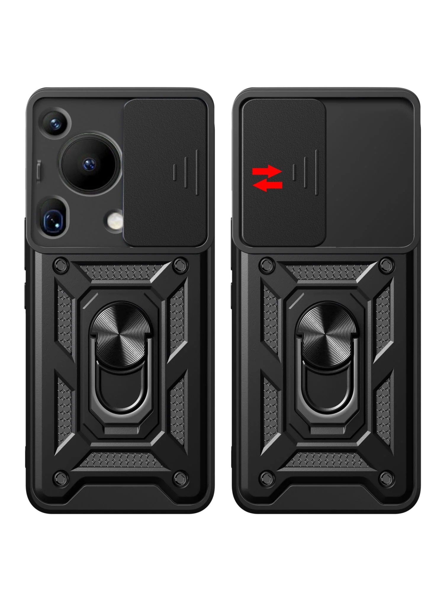 Черный чехол противоударный armors для Huawei Pura 70 Ultra / Хуавей Пура 70 Ультра