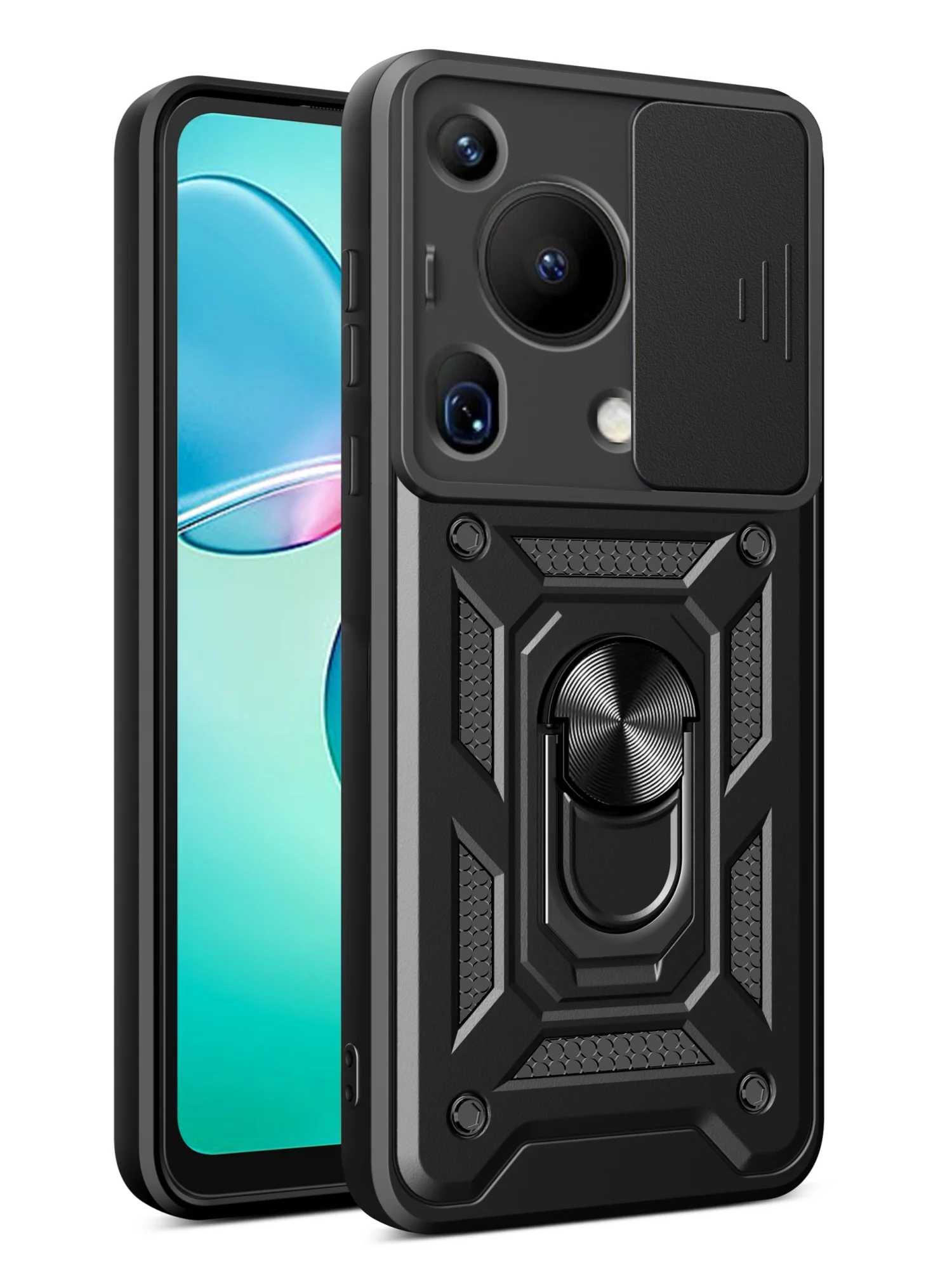 Черный чехол противоударный armors для Huawei Pura 70 Ultra / Хуавей Пура 70 Ультра