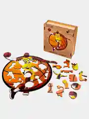 Деревянный фигурный пазл Active Puzzles "Леброн Джеймс",24х26 см, 70 деталей
