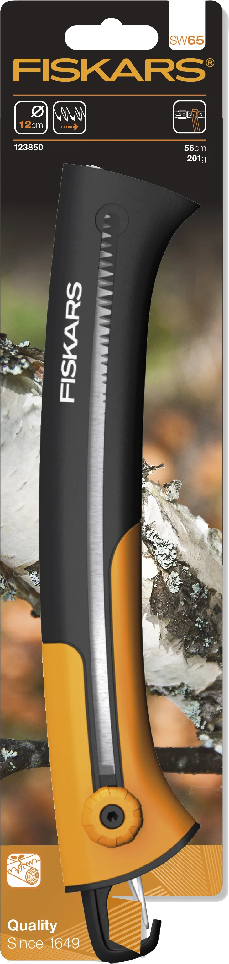 Черный пила садовая SW75 FISKARS Xtract (1000614)