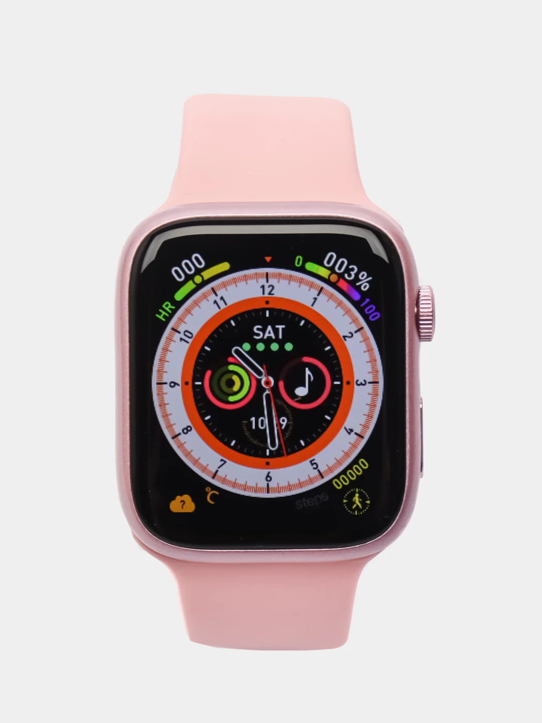 Розовый смарт часы, умные часы Smart Watch 8, 45мм, чип 2024