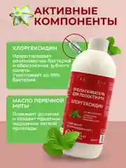 Ополаскиватель для полости рта ХЛОРГЕКСИДИН со вкусом Мяты, 500 мл