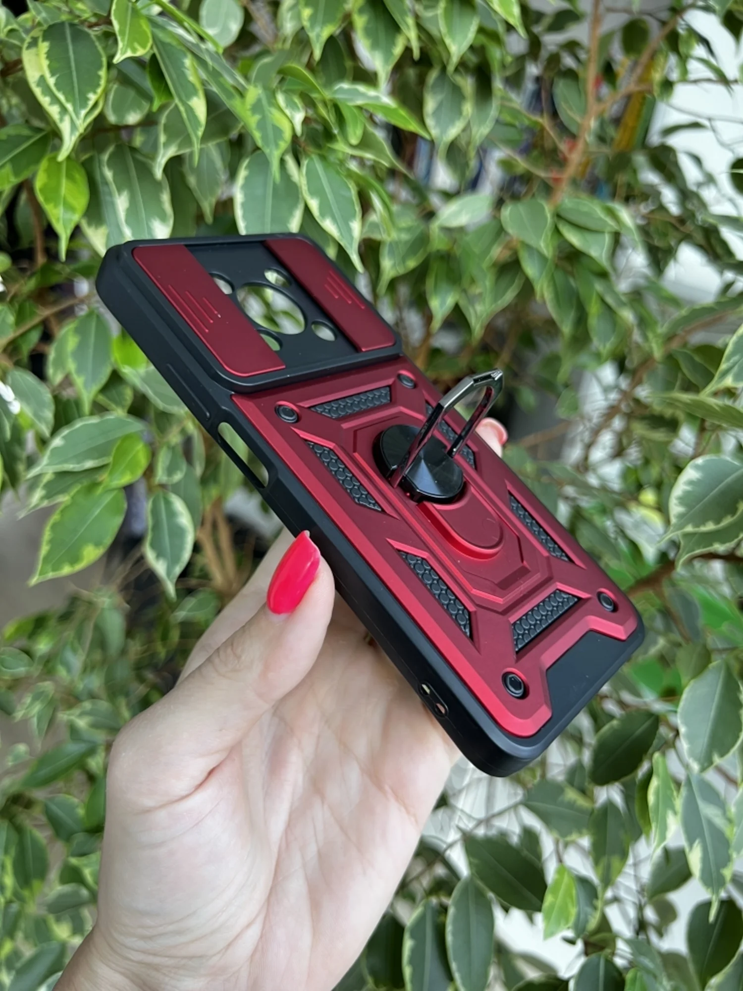 Красный чехол противоударный armors для Huawei Nova Y90 / Нова У90 с защитой камеры