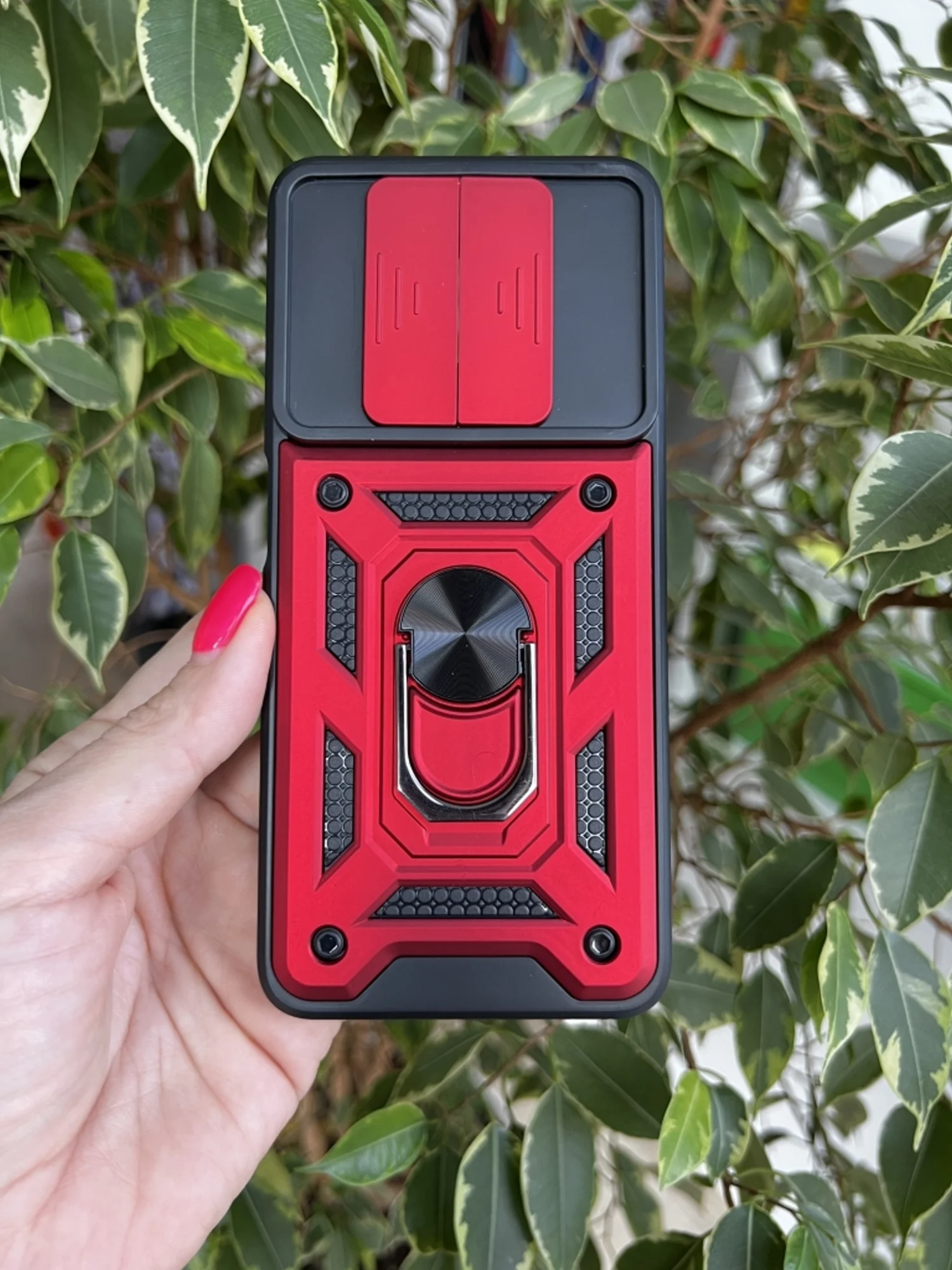 Красный чехол противоударный armors для Huawei Nova Y90 / Нова У90 с защитой камеры