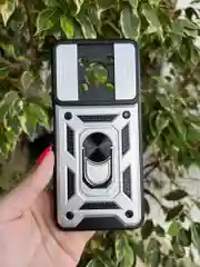 Серебряный чехол противоударный armors для Huawei Nova Y90 / Нова У90 с защитой камеры