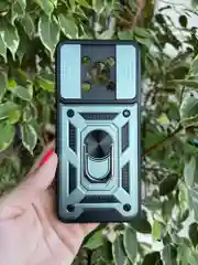 Зеленый чехол противоударный armors для Huawei Nova Y90 / Нова У90 с защитой камеры