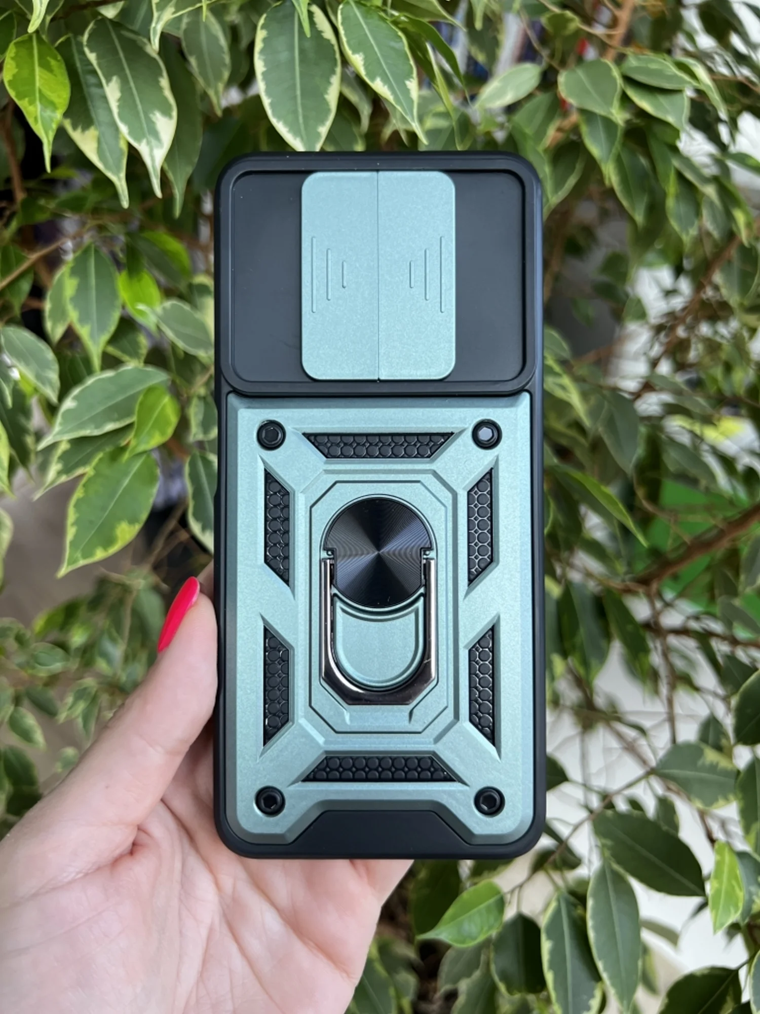 Зеленый чехол противоударный armors для Huawei Nova Y90 / Нова У90 с защитой камеры