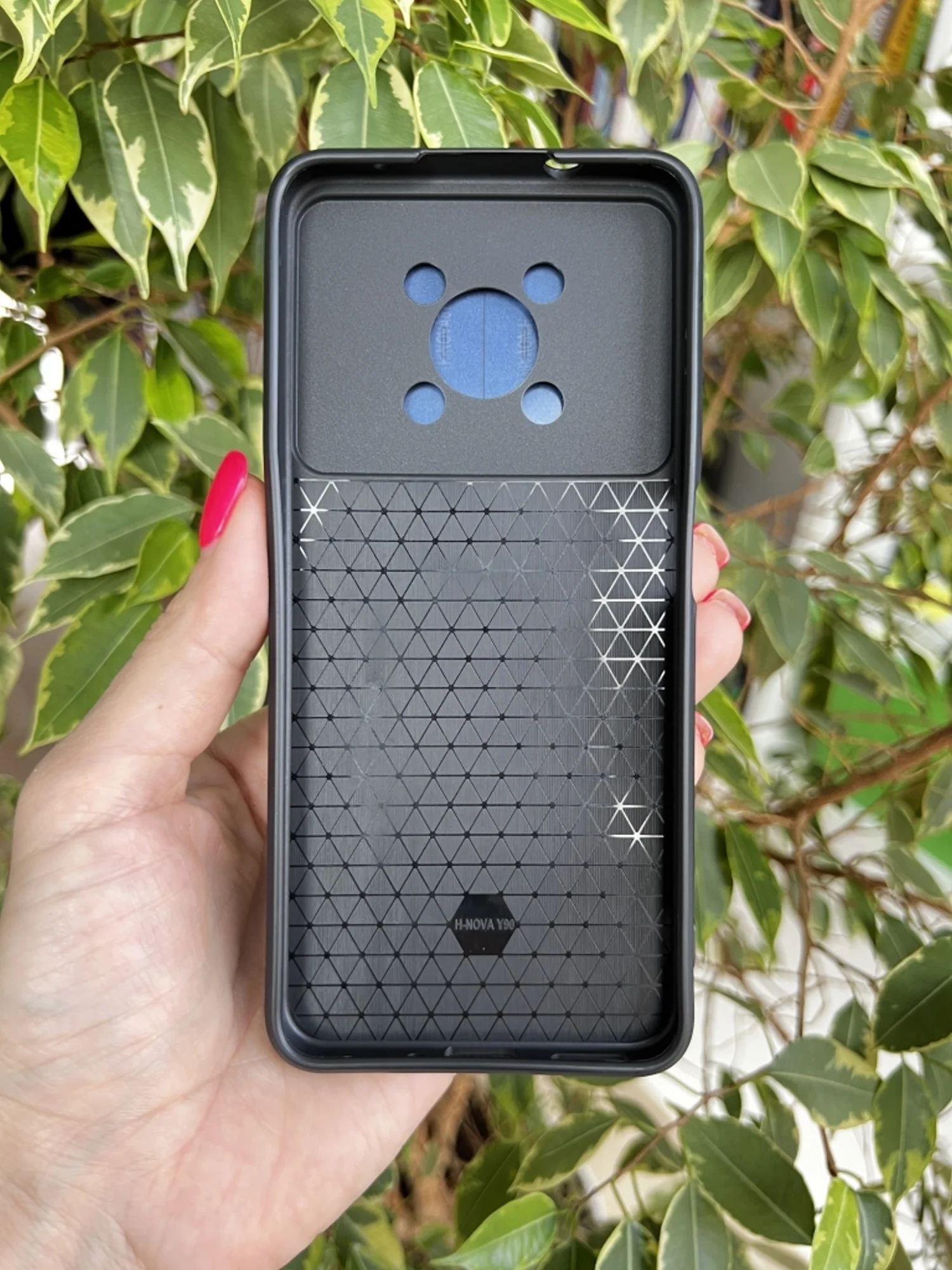 Темно-синий чехол противоударный armors для Huawei Nova Y90 / Нова У90 с защитой камеры