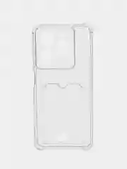 Прозрачный чехол Tecno Spark 20C / Spark 20 / Go 2024 (Техно Спарк 20 / 20С) с карманом для карт