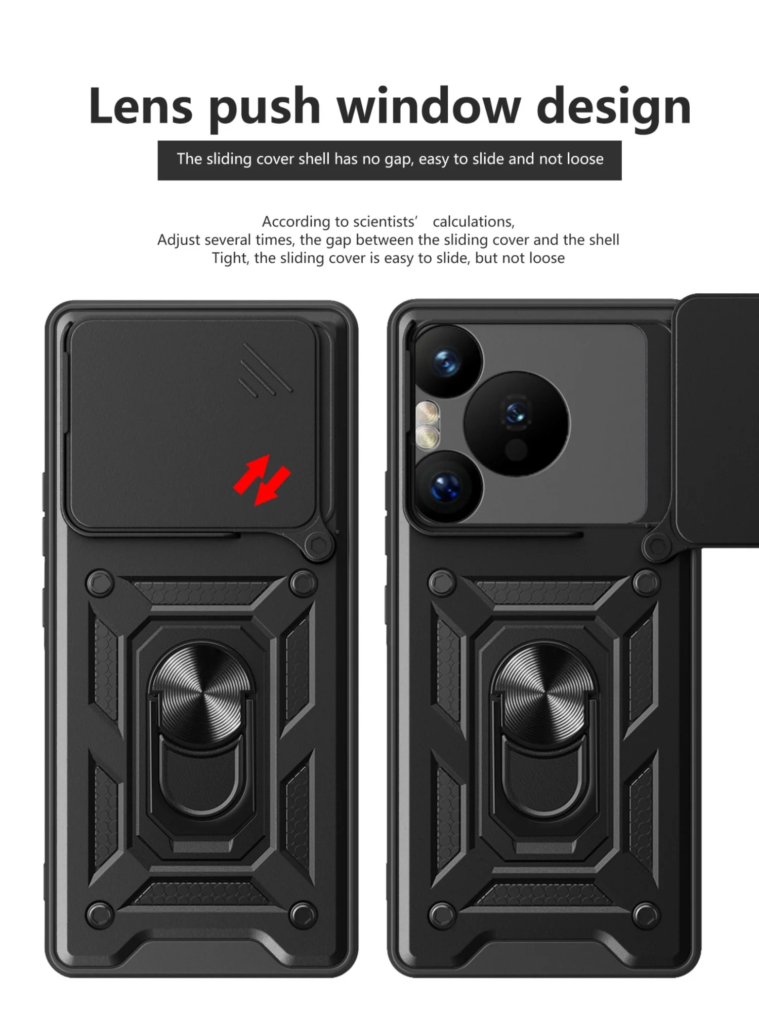 Черный чехол противоударный armors для Huawei Pura 70 Pro / Хуавей Пура 70 Про с защитой камеры