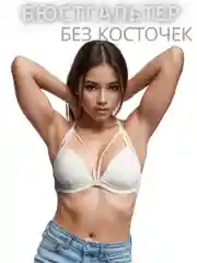 Белый бюстгальтер без косточек