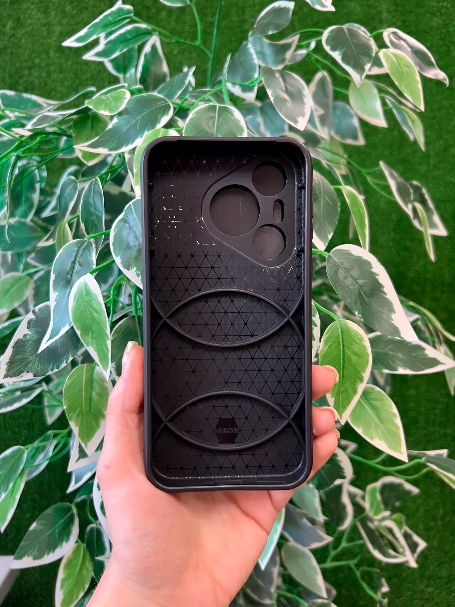 Темно-синий чехол противоударный armors для Huawei Pura 70 Pro / Хуавей Пура 70 Про с защитой камеры