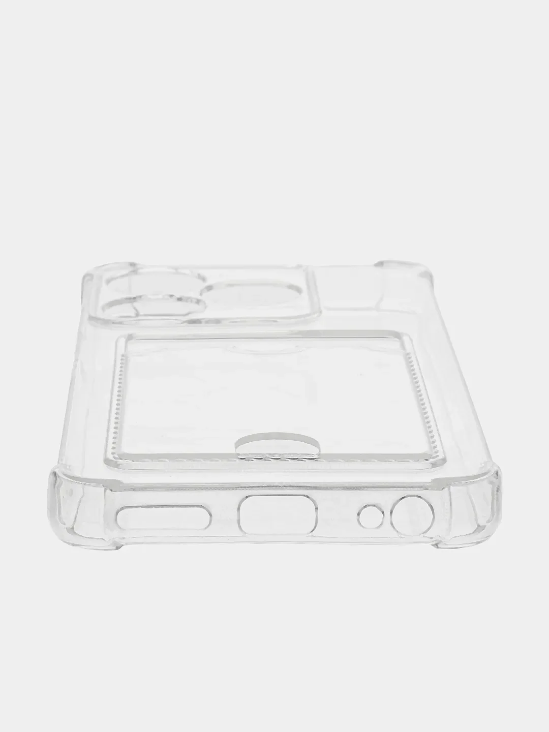 Прозрачный чехол для Tecno Spark 10 / 10C (Техно Спарк 10 / 10С) с карманом для карт, прозрачный