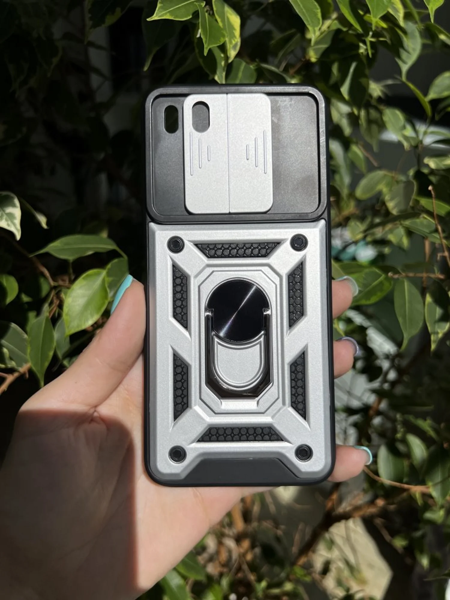 Серебряный чехол противоударный armors для Honor 50 Lite и Nova 8i / Хонор 50 Лайт и Нова 8i