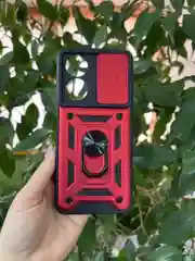Красный чехол противоударный armors для Honor X7 / Хонор Х7 с защитой камеры