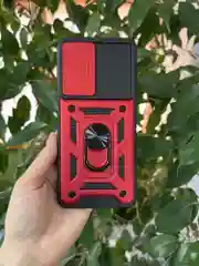 Красный чехол противоударный armors для Honor X7 / Хонор Х7 с защитой камеры