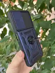 Темно-синий чехол противоударный armors для Honor X7 / Хонор Х7 с защитой камеры