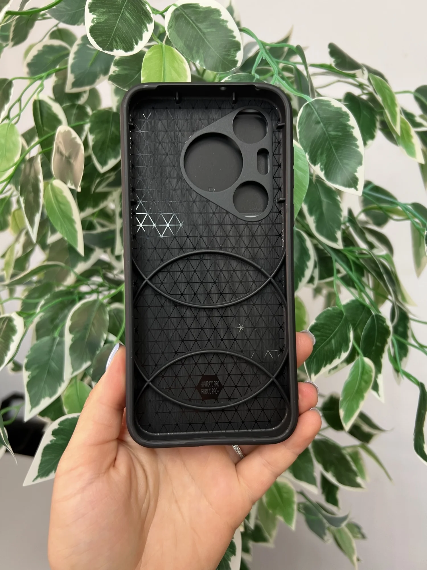 Темно-синий чехол противоударный armors для Huawei Pura 70 / Хуавей Пура 70 с защитой камеры