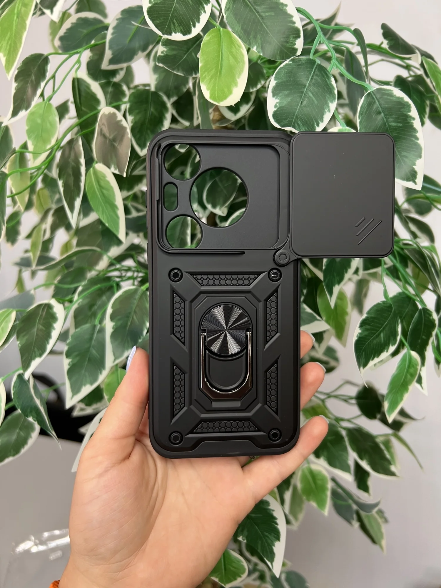 Темно-синий чехол противоударный armors для Huawei Pura 70 / Хуавей Пура 70 с защитой камеры