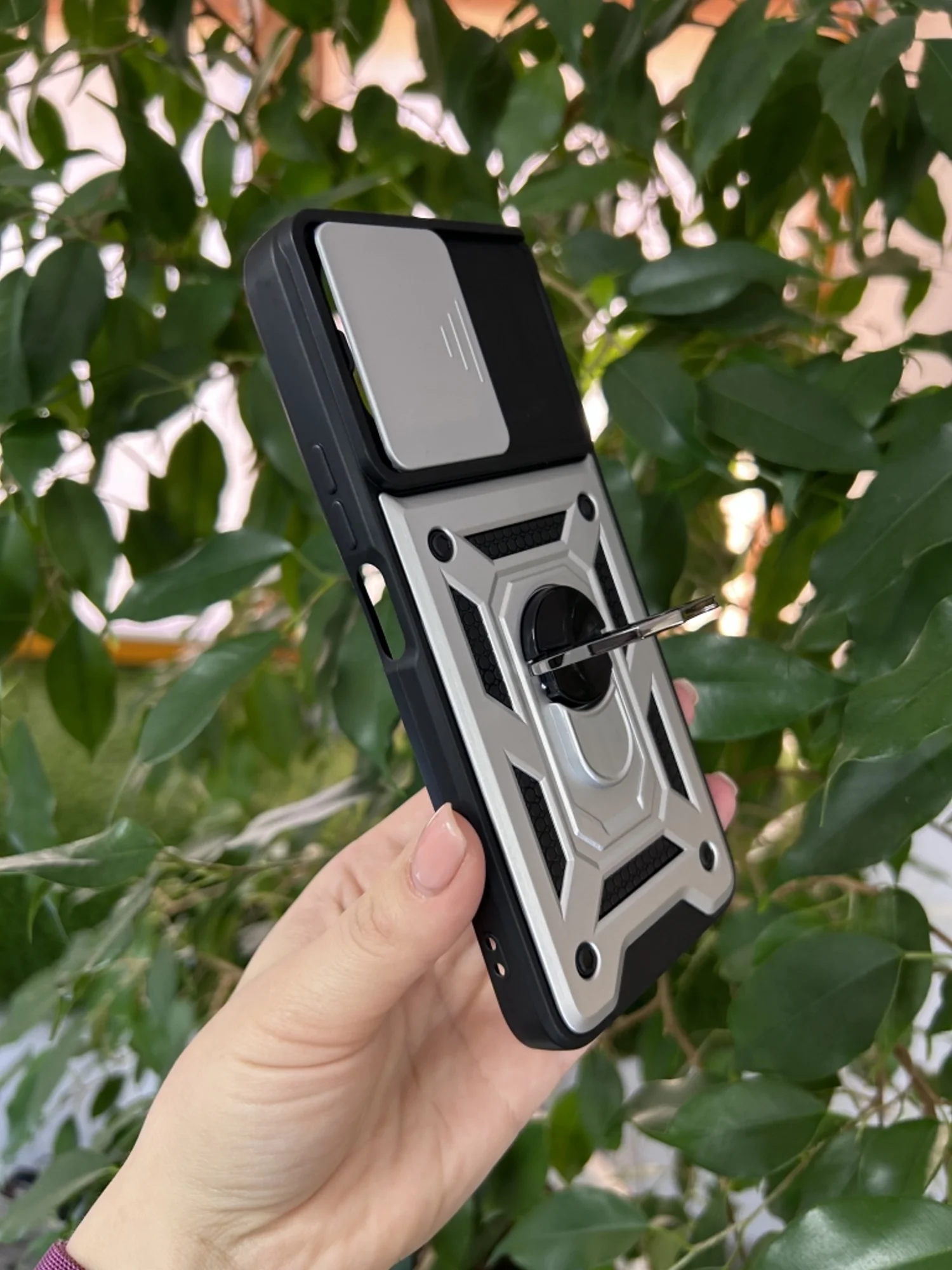 Серебряный чехол противоударный armors для Honor X6 и Honor X8 5G (VNE-N41) / Хонор Х6 и Хонор Х8 5G