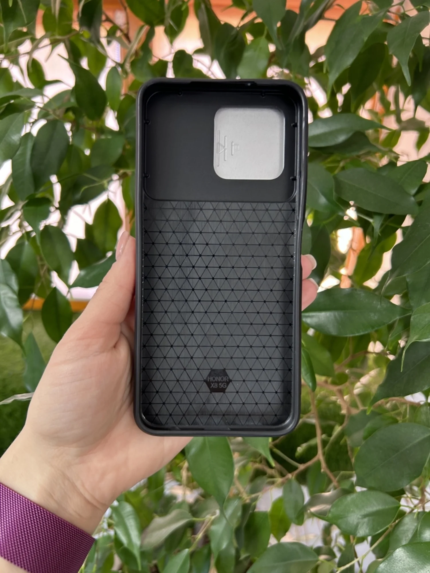 Серебряный чехол противоударный armors для Honor X6 и Honor X8 5G (VNE-N41) / Хонор Х6 и Хонор Х8 5G