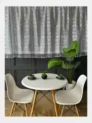 Тюль на кухню короткая 300x150