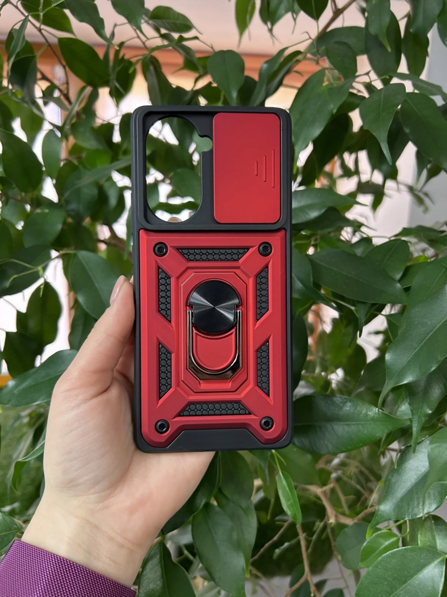 Красный чехол противоударный armors для Huawei Nova 10 Pro / Нова 10 Про с защитой камеры