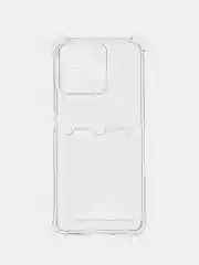 Прозрачный чехол для Realme C53 / C51 / Realme Note 50 (Реалми С53 / С51 Ноут 50) с карманом для карт