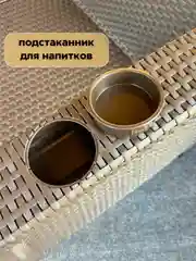 Коричневый кресло пластиковое, садовая мебель для дачи