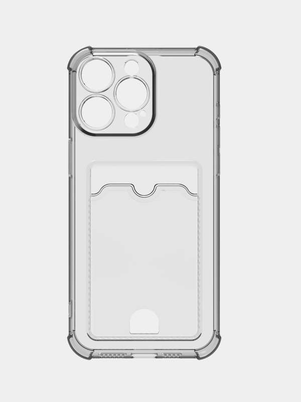 Чехол для iPhone  14/ 14Pro / 14Pro Max 15 / 15Pro / 15Pro Max  с карманом для карт
