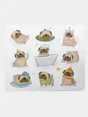 Коврик для компьютерной мыши Мопсы