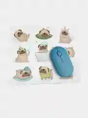 Коврик для компьютерной мыши Мопсы