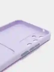 Лавандовый чехол для Samsung Galaxy A35 ( Самсунг Галакси А35), с карманом для карт,
