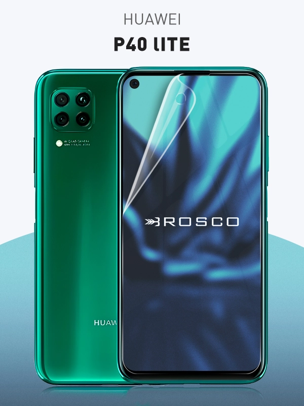 1-2 шт защитная плёнка для Huawei P40 lite гидрогелевая ROSCO прозрачная тонкая не стекло