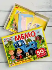 Мэмори карточная игра мемо Синий трактор Мультгерои для мальчиков