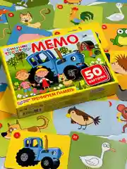 Мэмори карточная игра мемо Синий трактор Мультгерои для мальчиков