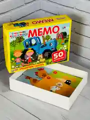 Мэмори карточная игра мемо Синий трактор Мультгерои для мальчиков