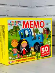 Мэмори карточная игра мемо Синий трактор Мультгерои для мальчиков