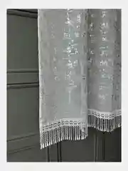 Тюль на кухню короткая 300x150