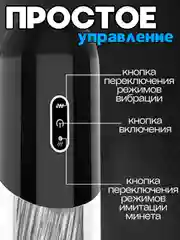 Автоматический мастурбатор мужской с поступательными движениями и вращением, вагина