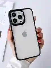Черный чехол Айфон, iPhone 15, 14, 13, 11, Про Макс прозрачный