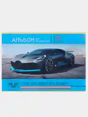 Аметистовый альбом для рисования 16 листов, А4 скоба,  МИКС